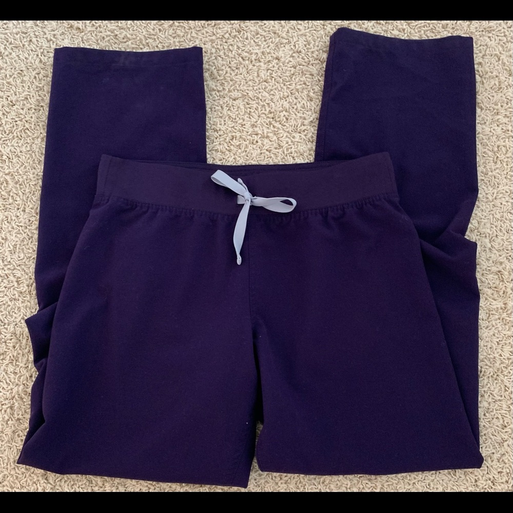 Purple figs scrub pants